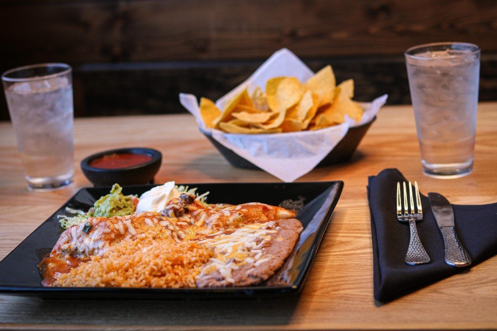 Crab Enchiladas or Baby Shrimp Enchiladas at Tequila Fuego Longview